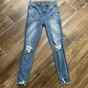 American Eagle the dream Jean super high-rise jegging size 2 regular
